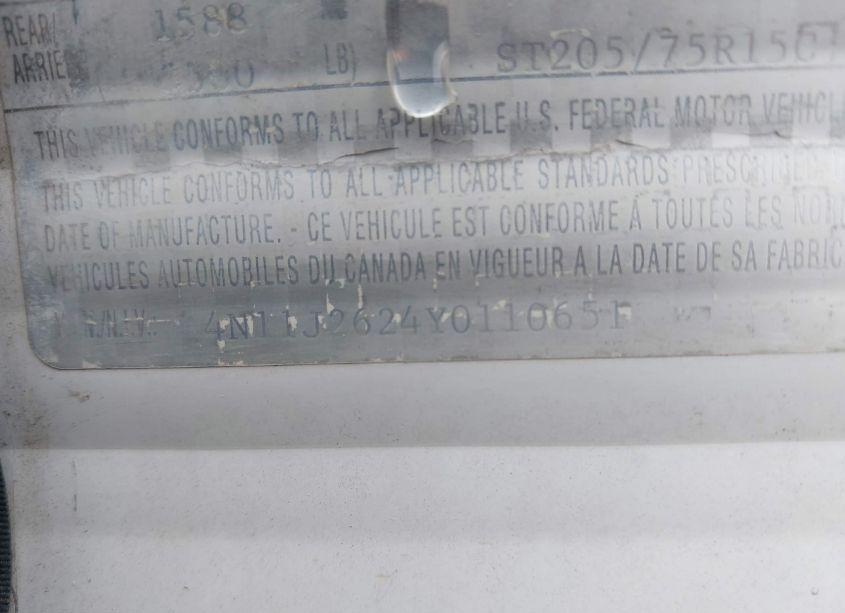 Photo 9 of 2000 Nash Other N/A (VIN 4N11J2624Y0110651)