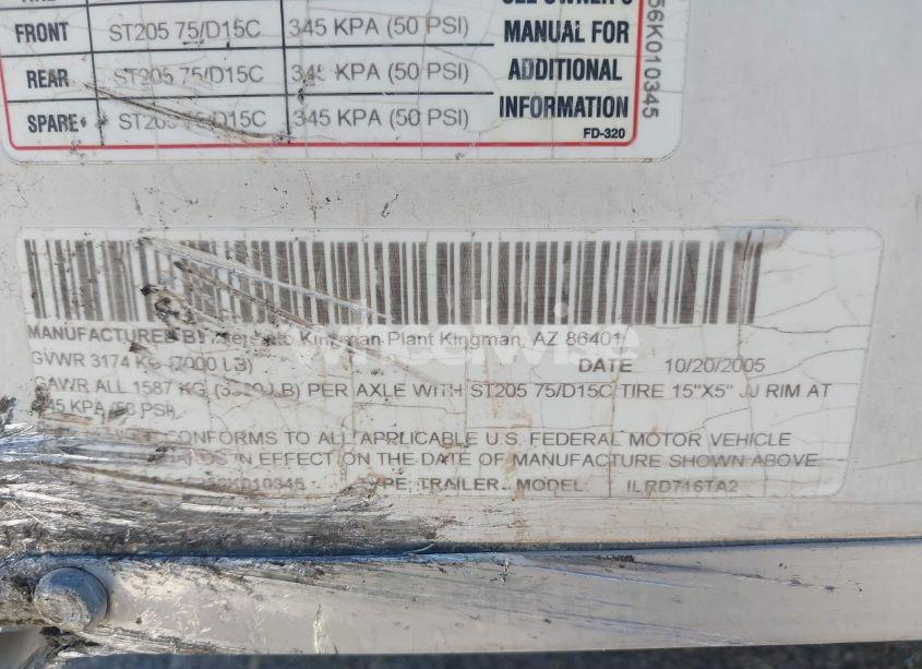 Photo 9 of 2006 Interstate West CORP UNKNOWN (VIN 4RACS16256K010345)