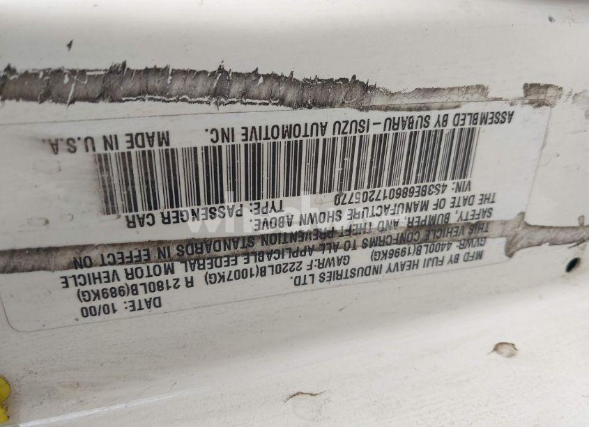 Photo 9 of 2001 Subaru Outback LIMITED (VIN 4S3BE686017205770)