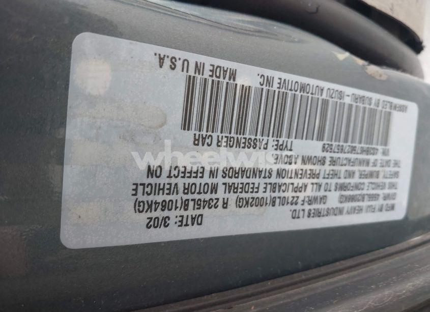 Photo 9 of 2002 Subaru Outback (VIN 4S3BH675627657529)