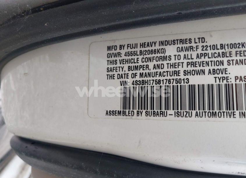 Photo 9 of 2001 Subaru Outback (VIN 4S3BH675817675013)