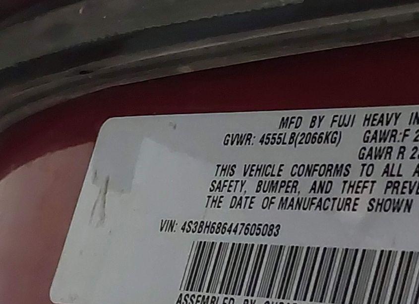 Photo 9 of 2004 Subaru Outback LIMITED (VIN 4S3BH686447605083)