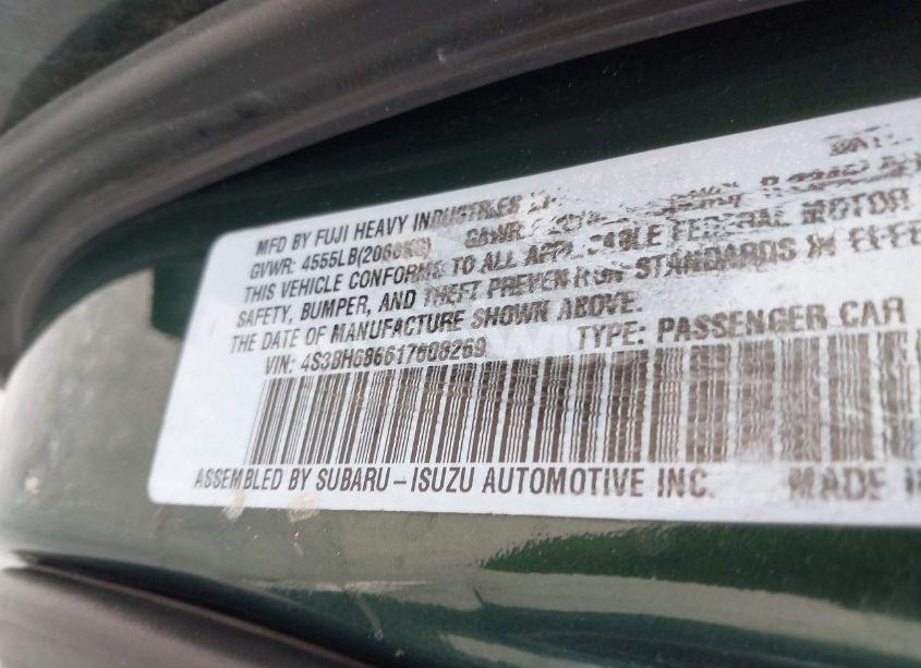 Photo 9 of 2001 Subaru Outback LIMITED (VIN 4S3BH686617608269)