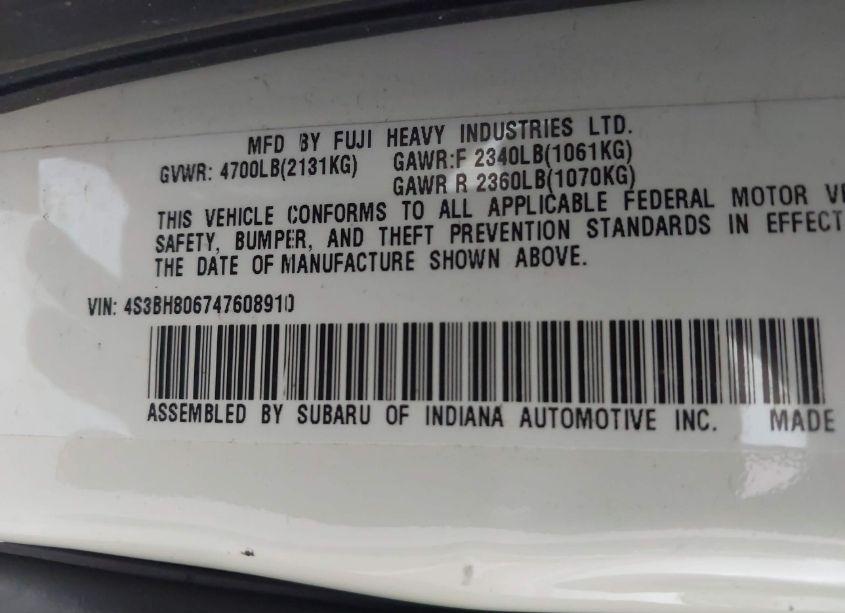 Photo 9 of 2004 Subaru Outback H6-3.0 L.L. BEAN EDITION (VIN 4S3BH806747608910)