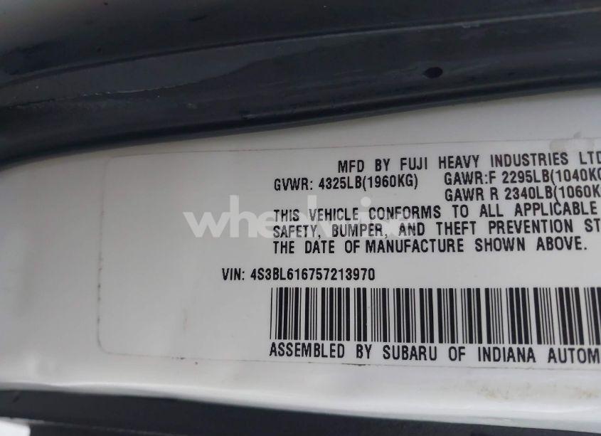 Photo 9 of 2005 Subaru Legacy 2.5I (VIN 4S3BL616757213970)