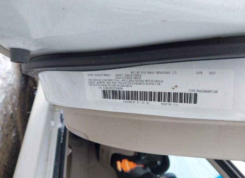 Photo 9 of 2008 Subaru Legacy 2.5I LIMITED (VIN 4S3BL626287204256)