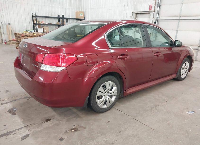 Photo 4 of 2011 Subaru Legacy 2.5I (VIN 4S3BMCA68B3255949)