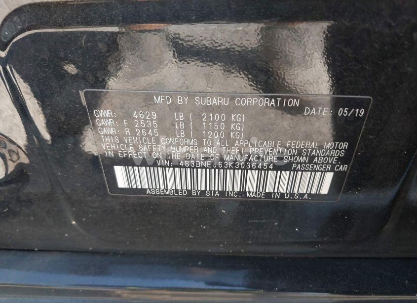 Photo 9 of 2019 Subaru Legacy 3.6R LIMITED (VIN 4S3BNEJ63K3036454)