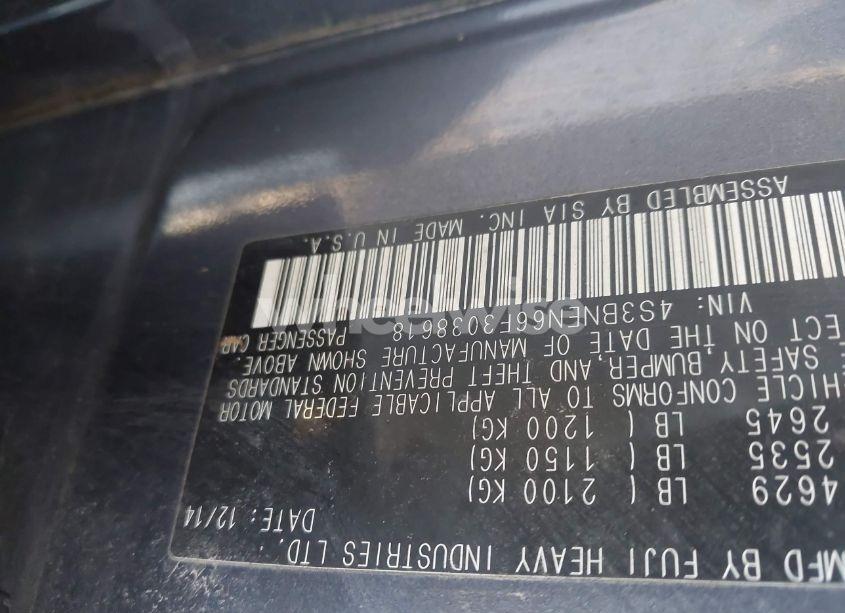 Photo 9 of 2015 Subaru Legacy 3.6R LIMITED (VIN 4S3BNEN66F3038618)