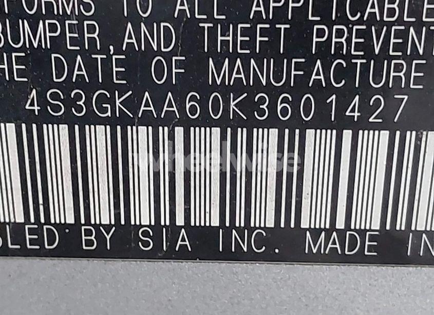 Photo 9 of 2019 Subaru Impreza 2.0I (VIN 4S3GKAA60K3601427)