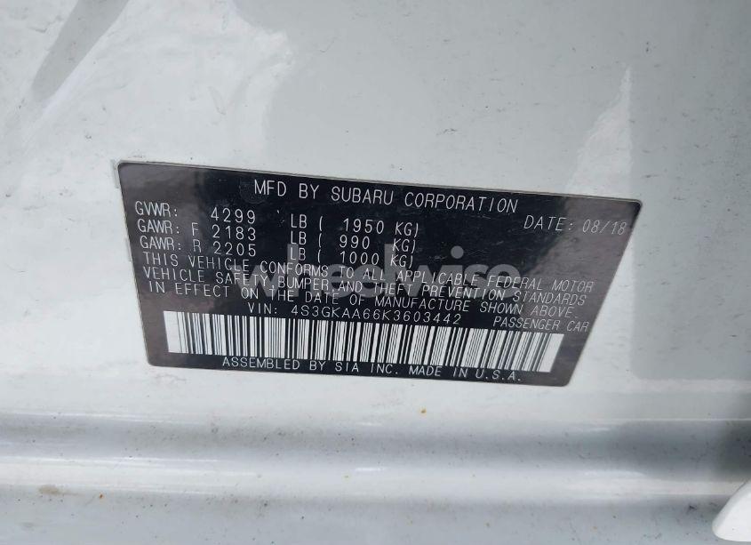 Photo 9 of 2019 Subaru Impreza 2.0I (VIN 4S3GKAA66K3603442)