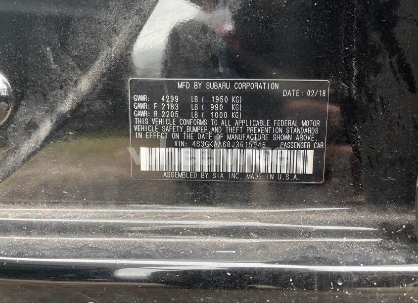 Photo 9 of 2018 Subaru Impreza 2.0I (VIN 4S3GKAA68J3615946)