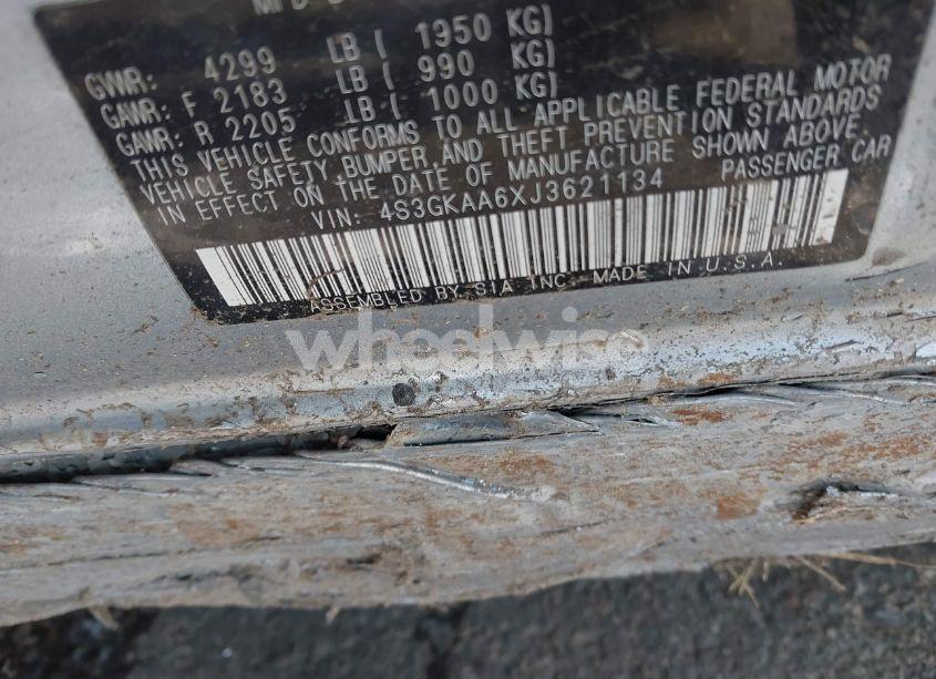 Photo 9 of 2018 Subaru Impreza 2.0I (VIN 4S3GKAA6XJ3621134)