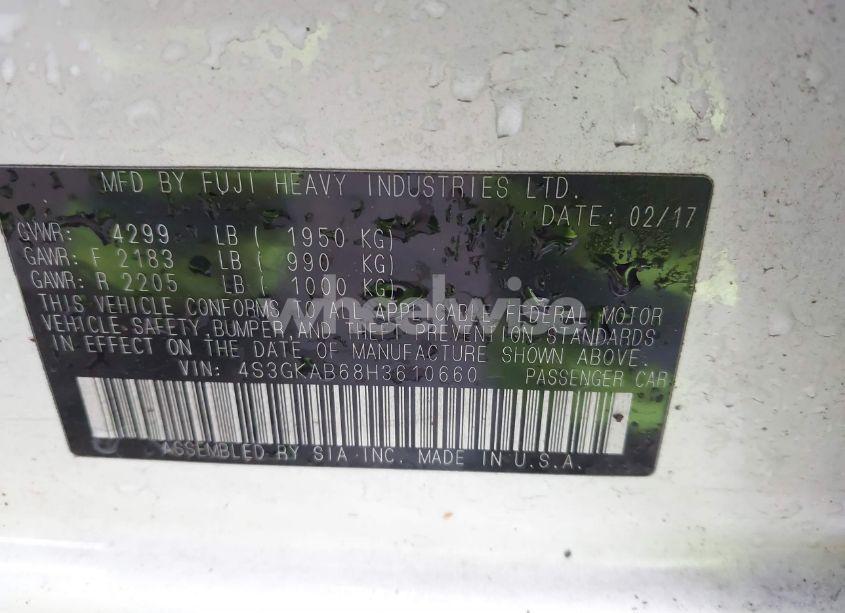 Photo 9 of 2017 Subaru Impreza PREMIUM (VIN 4S3GKAB68H3610660)