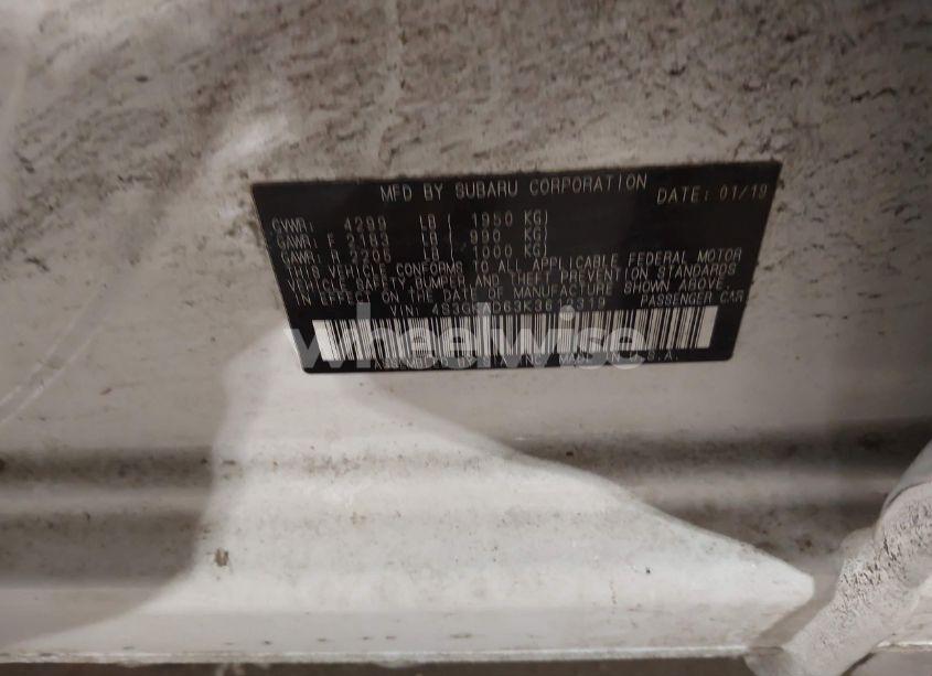 Photo 9 of 2019 Subaru Impreza 2.0I PREMIUM (VIN 4S3GKAD63K3612319)