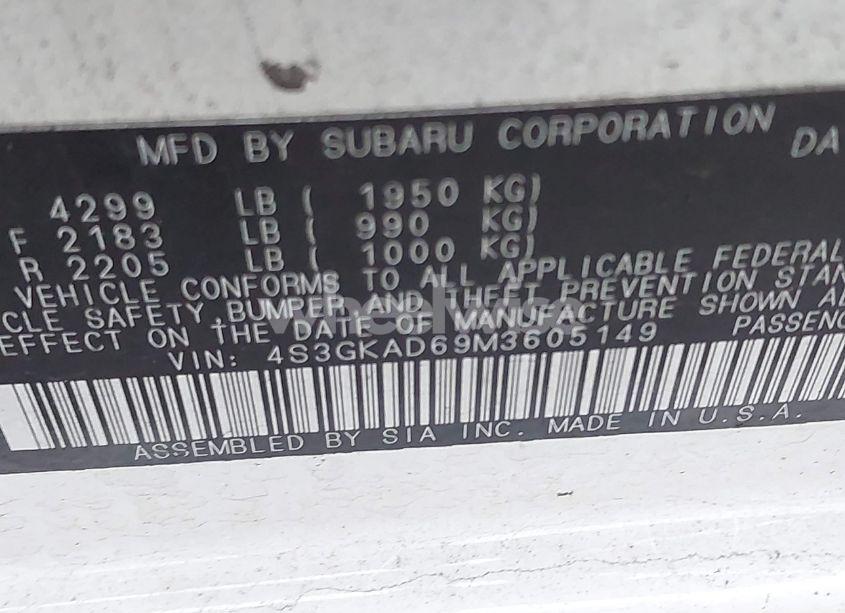 Photo 9 of 2021 Subaru Impreza PREMIUM (VIN 4S3GKAD69M3605149)