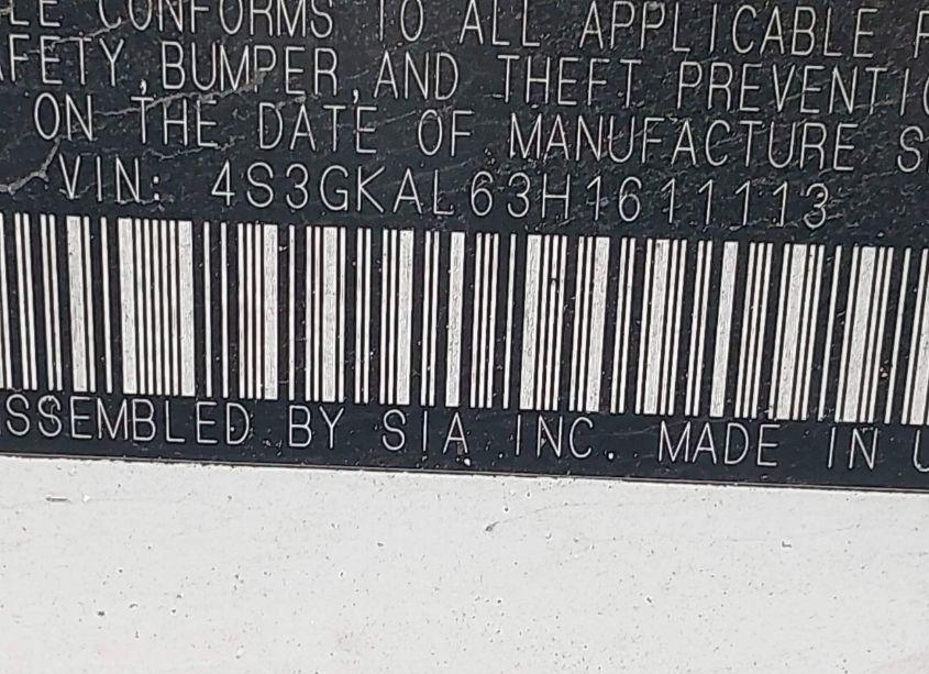 Photo 9 of 2017 Subaru Impreza 2.0I SPORT (VIN 4S3GKAL63H1611113)