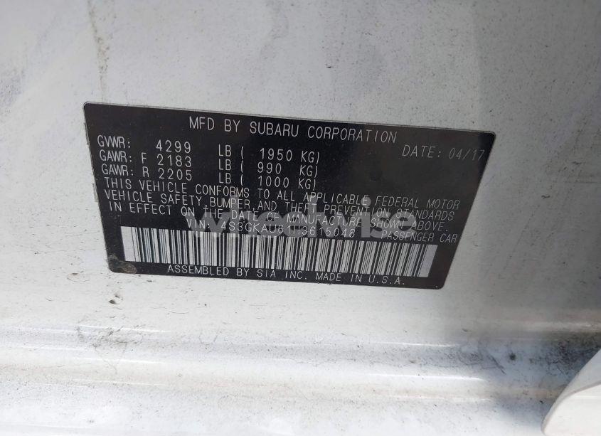 Photo 9 of 2017 Subaru Impreza 2.0I LIMITED (VIN 4S3GKAU61H3615048)