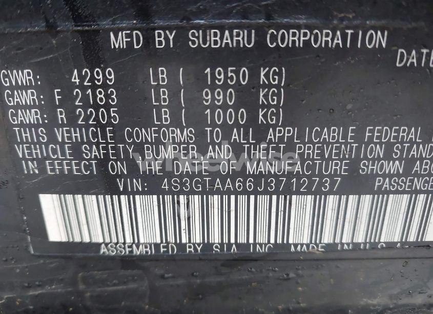 Photo 9 of 2018 Subaru Impreza 2.0I (VIN 4S3GTAA66J3712737)