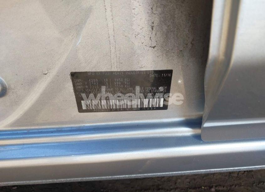 Photo 9 of 2017 Subaru Impreza 2.0I PREMIUM (VIN 4S3GTAB69H3703779)