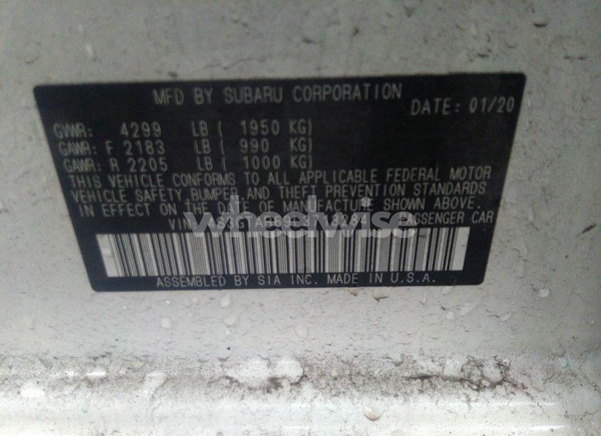 Photo 9 of 2020 Subaru Impreza 5-DOOR (VIN 4S3GTAB69L3713284)