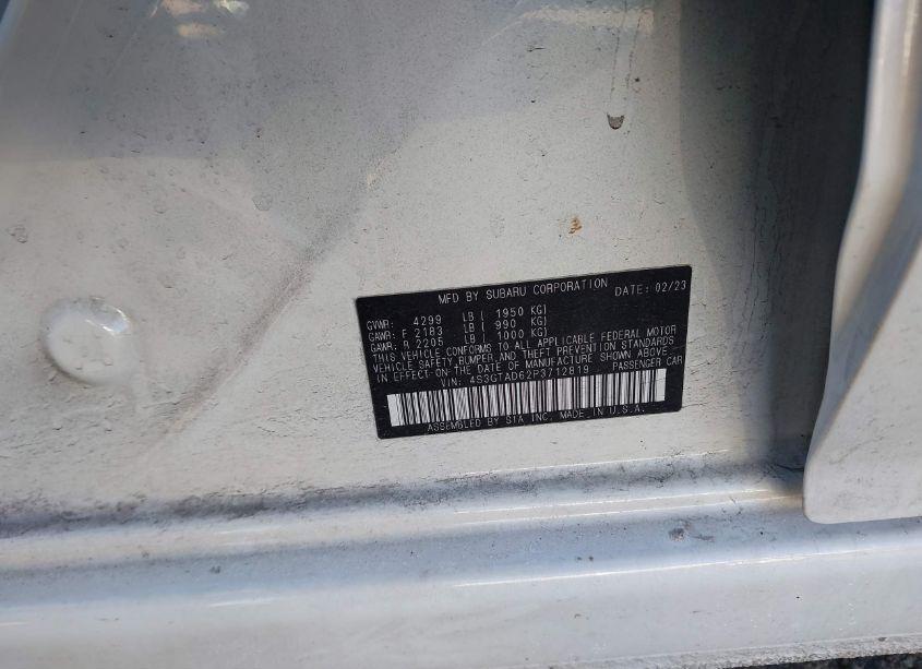 Photo 9 of 2023 Subaru Impreza PREMIUM 5-DOOR (VIN 4S3GTAD62P3712819)