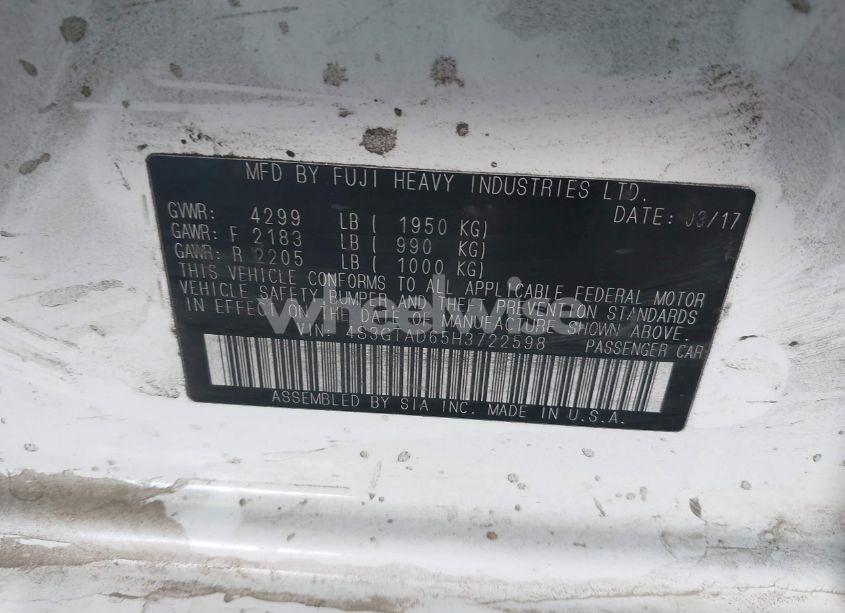 Photo 9 of 2017 Subaru Impreza 2.0I PREMIUM (VIN 4S3GTAD65H3722598)