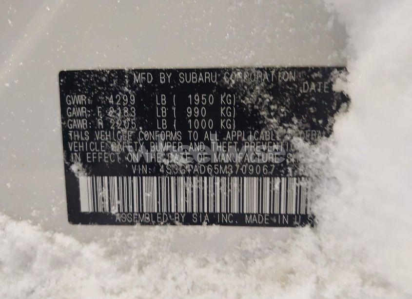 Photo 9 of 2021 Subaru Impreza PREMIUM 5-DOOR (VIN 4S3GTAD65M3709067)