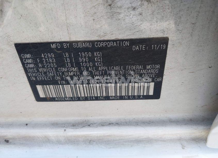 Photo 9 of 2020 Subaru Impreza PREMIUM 5-DOOR (VIN 4S3GTAV62L3704812)