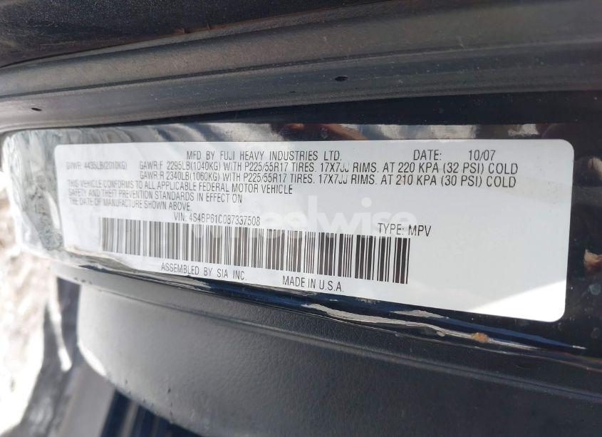 Photo 9 of 2008 Subaru Outback 2.5I/2.5I L.L. BEAN EDITION (VIN 4S4BP61C087337508)