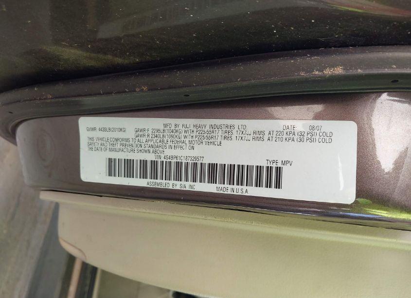 Photo 9 of 2008 Subaru Outback 2.5I/2.5I L.L. BEAN EDITION (VIN 4S4BP61C187329577)