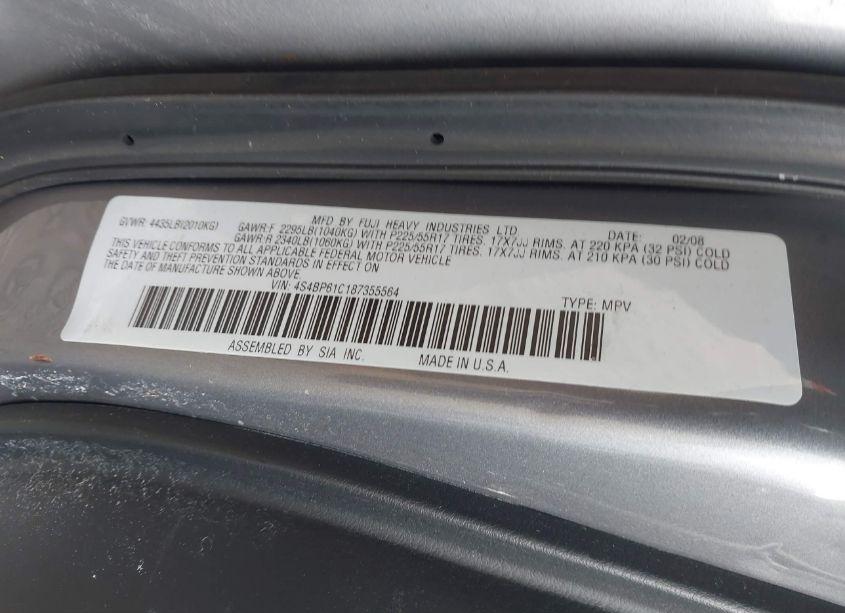 Photo 9 of 2008 Subaru Outback 2.5I/2.5I L.L. BEAN EDITION (VIN 4S4BP61C187355564)