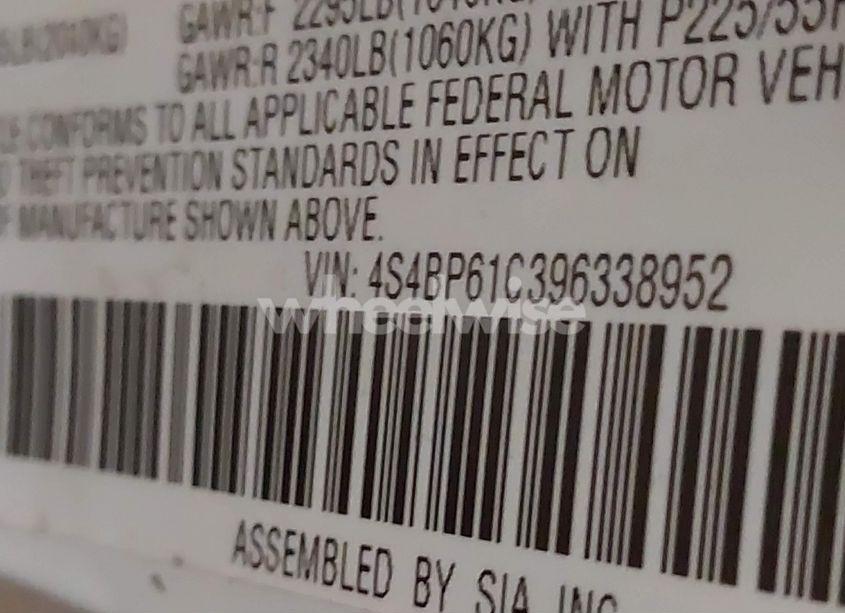 Photo 9 of 2009 Subaru Outback 2.5I (VIN 4S4BP61C396338952)