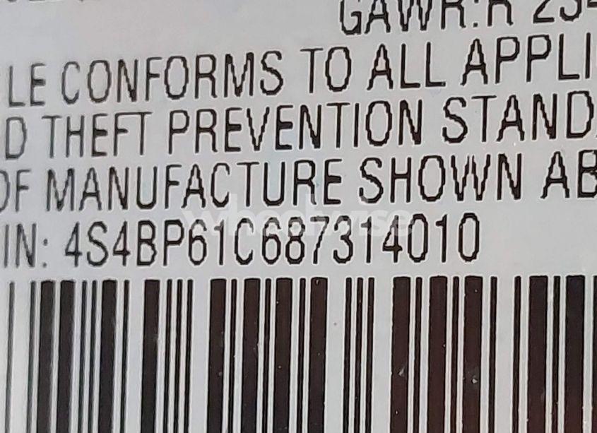 Photo 9 of 2008 Subaru Outback 2.5I/2.5I L.L. BEAN EDITION (VIN 4S4BP61C687314010)