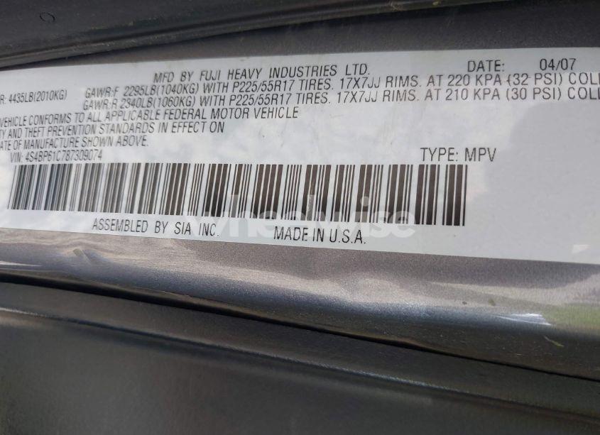 Photo 9 of 2008 Subaru Outback 2.5I/2.5I L.L. BEAN EDITION (VIN 4S4BP61C787309074)