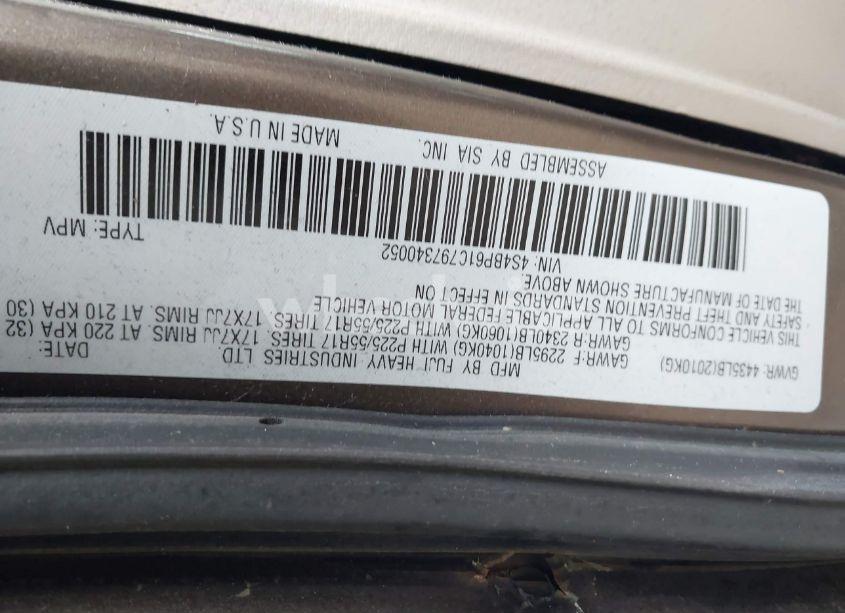 Photo 9 of 2009 Subaru Outback 2.5I (VIN 4S4BP61C797340052)