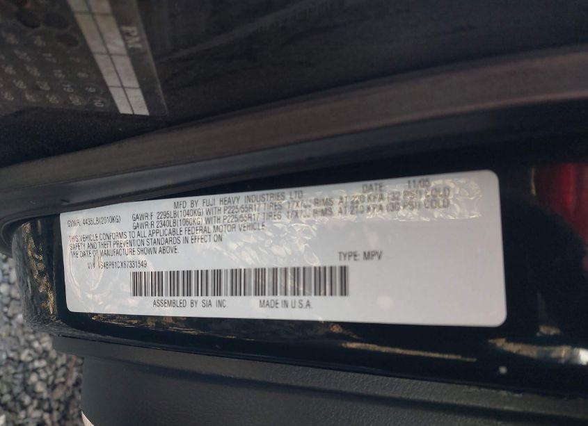 Photo 9 of 2006 Subaru Outback 2.5I (VIN 4S4BP61CX67331549)