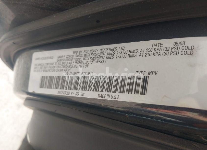 Photo 9 of 2009 Subaru Outback 2.5I (VIN 4S4BP61CX97313816)