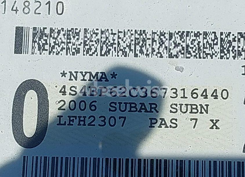 Photo 12 of 2006 Subaru Outback 2.5I LIMITED (VIN 4S4BP62C367316440)