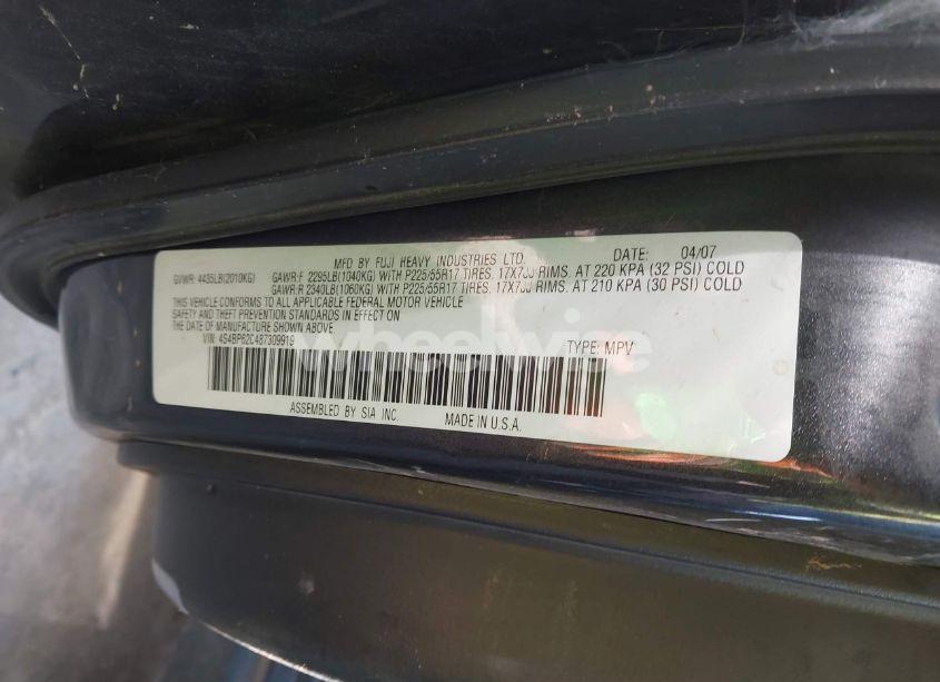 Photo 9 of 2008 Subaru Outback 2.5I LIMITED/2.5I LIMITED L.L. BEAN EDITION (VIN 4S4BP62C487309919)