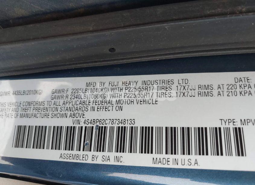 Photo 9 of 2008 Subaru Outback 2.5I LIMITED/2.5I LIMITED L.L. BEAN EDITION (VIN 4S4BP62C787348133)