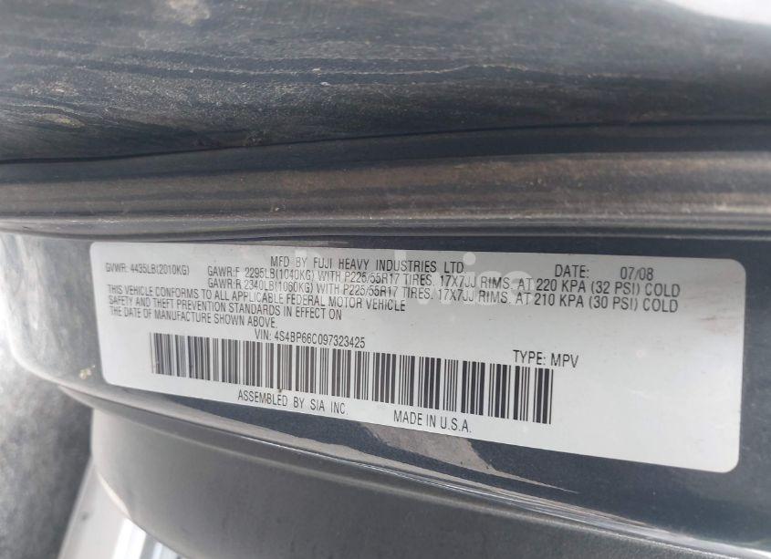 Photo 9 of 2009 Subaru Outback 2.5I LIMITED (VIN 4S4BP66C097323425)