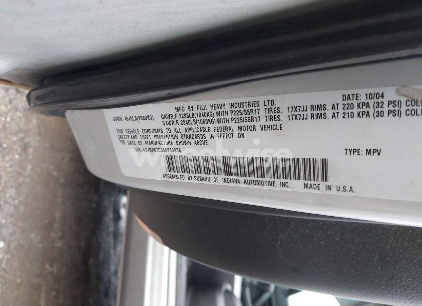 Photo 9 of 2005 Subaru Outback 2.5XT LIMITED (VIN 4S4BP67C656340986)