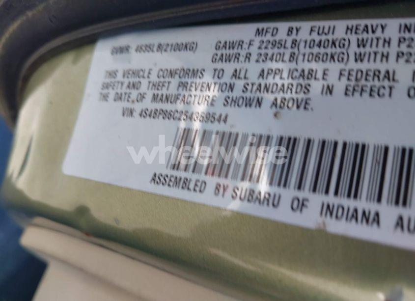 Photo 9 of 2005 Subaru Outback 3.0R L.L. BEAN EDITION (VIN 4S4BP86C254359544)