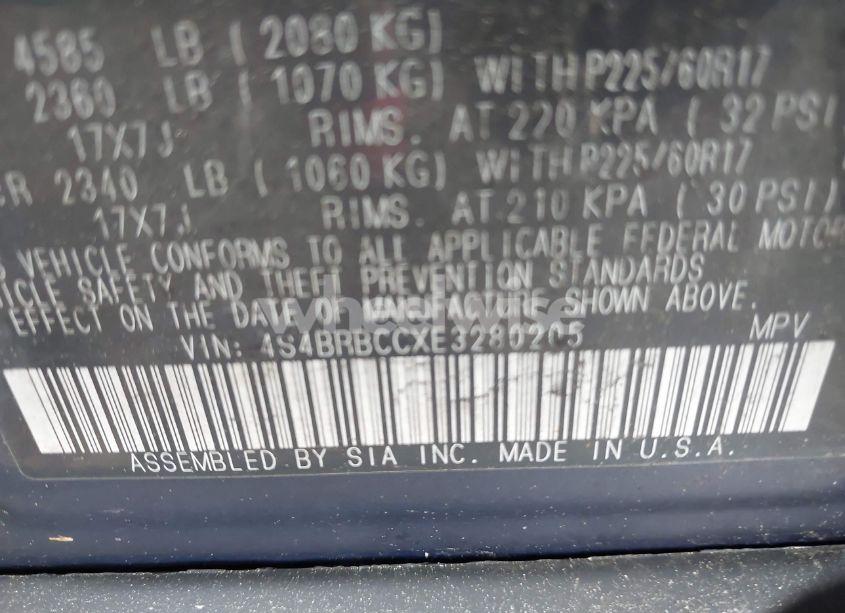 Photo 9 of 2014 Subaru Outback 2.5I PREMIUM (VIN 4S4BRBCCXE3280205)