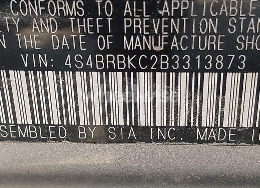 Photo 9 of 2011 Subaru Outback 2.5I LIMITED (VIN 4S4BRBKC2B3313873)