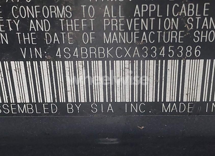 Photo 9 of 2010 Subaru Outback 2.5I LIMITED (VIN 4S4BRBKCXA3345386)