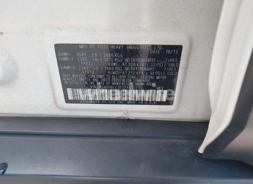 Photo 9 of 2014 Subaru Outback 2.5I LIMITED (VIN 4S4BRBLC7E3248103)