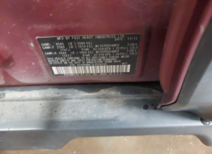 Photo 9 of 2014 Subaru Outback 2.5I LIMITED (VIN 4S4BRBMC1E3258706)