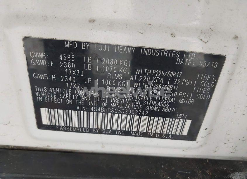 Photo 9 of 2013 Subaru Outback 2.5I LIMITED (VIN 4S4BRBSC5D3302742)